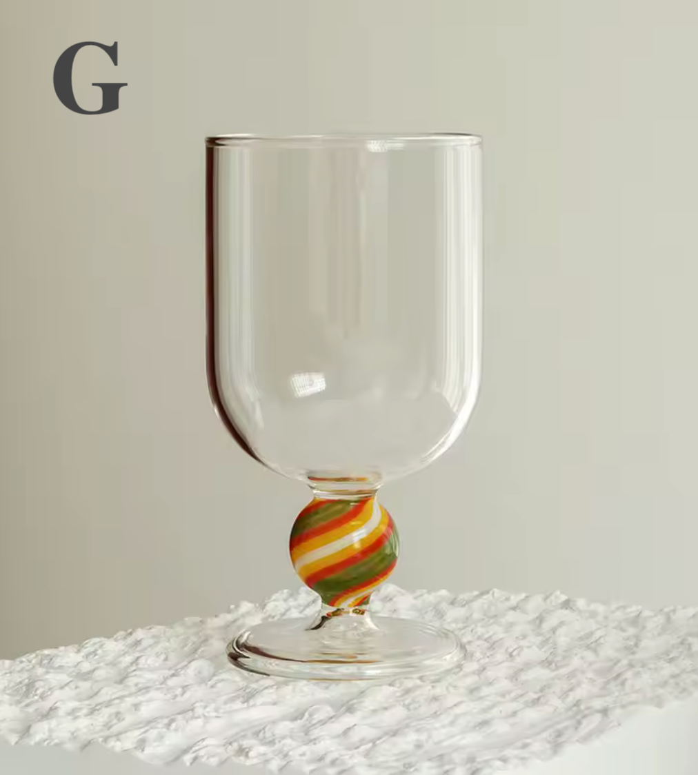 Wine Goblet | Borosilicate Glass | Colored