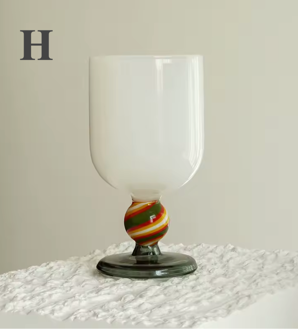 Wine Goblet | Borosilicate Glass | Colored