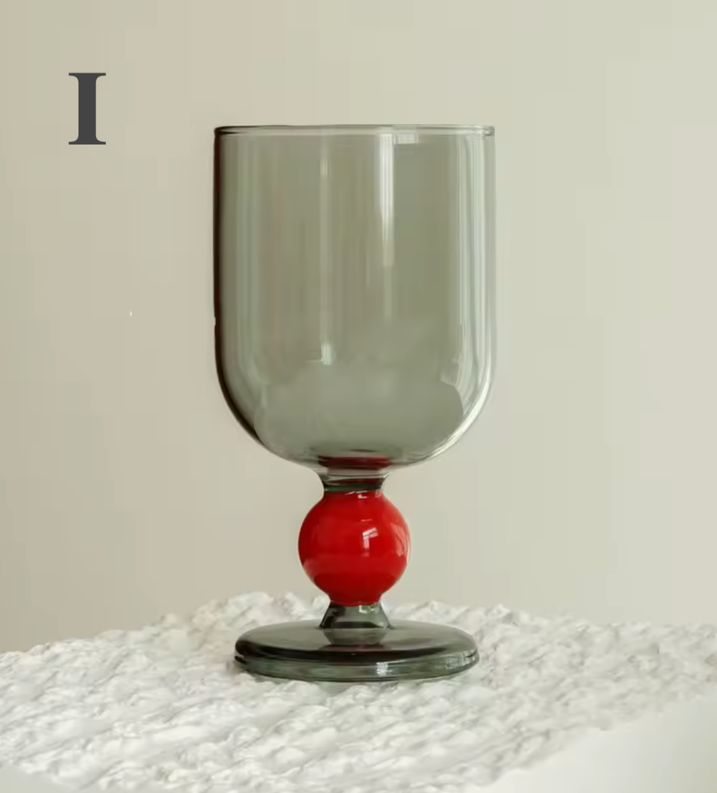 Wine Goblet | Borosilicate Glass | Colored
