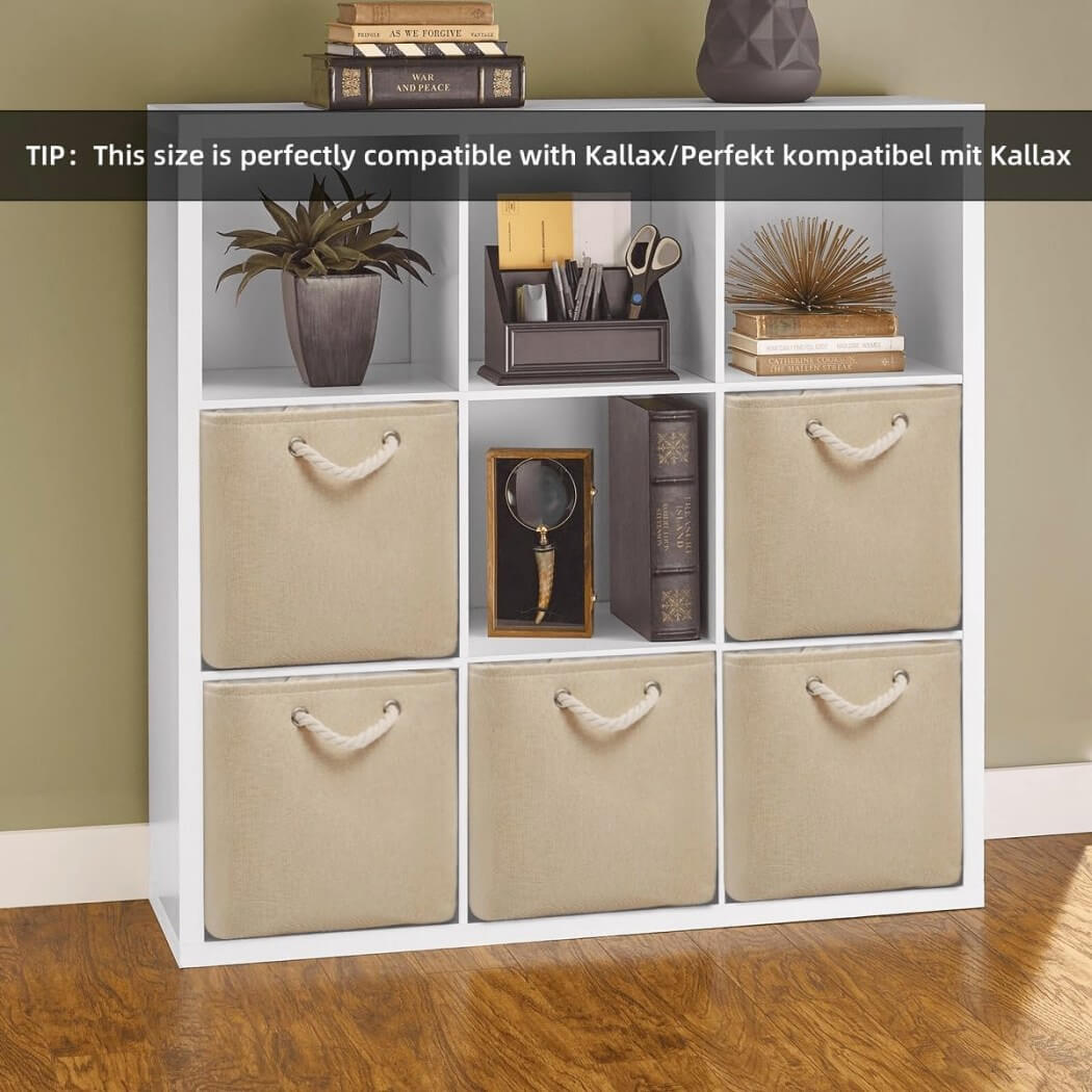 Storage Boxes | Canvas & EVA | Large 41.6L, 13"x15"x13"