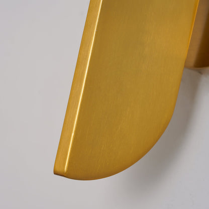 Bower Sconce | Brass and Glass | White
