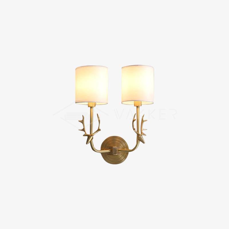 Deer Head Wall Light | Brass | Indoor Use
