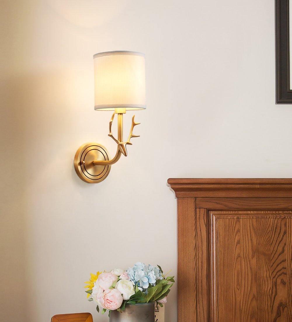 Deer Head Wall Light | Brass | Indoor Use
