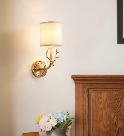 Deer Head Wall Light | Brass | Indoor Use
