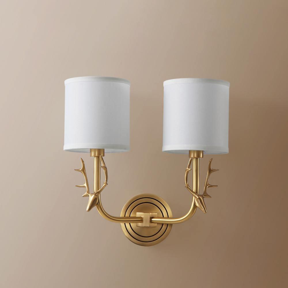 Deer Head Wall Light | Brass | Indoor Use