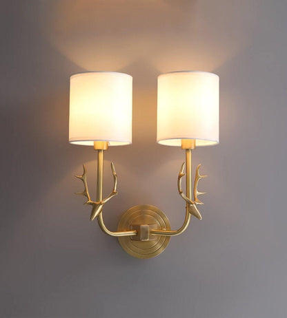 Deer Head Wall Light | Brass | Indoor Use