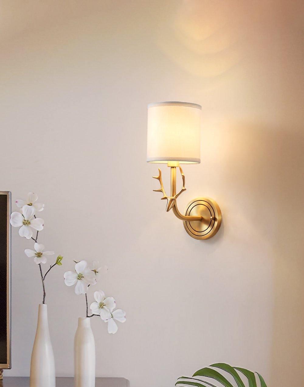 Deer Head Wall Light | Brass | Indoor Use