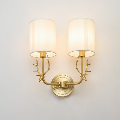 Deer Head Wall Light | Brass | Indoor Use