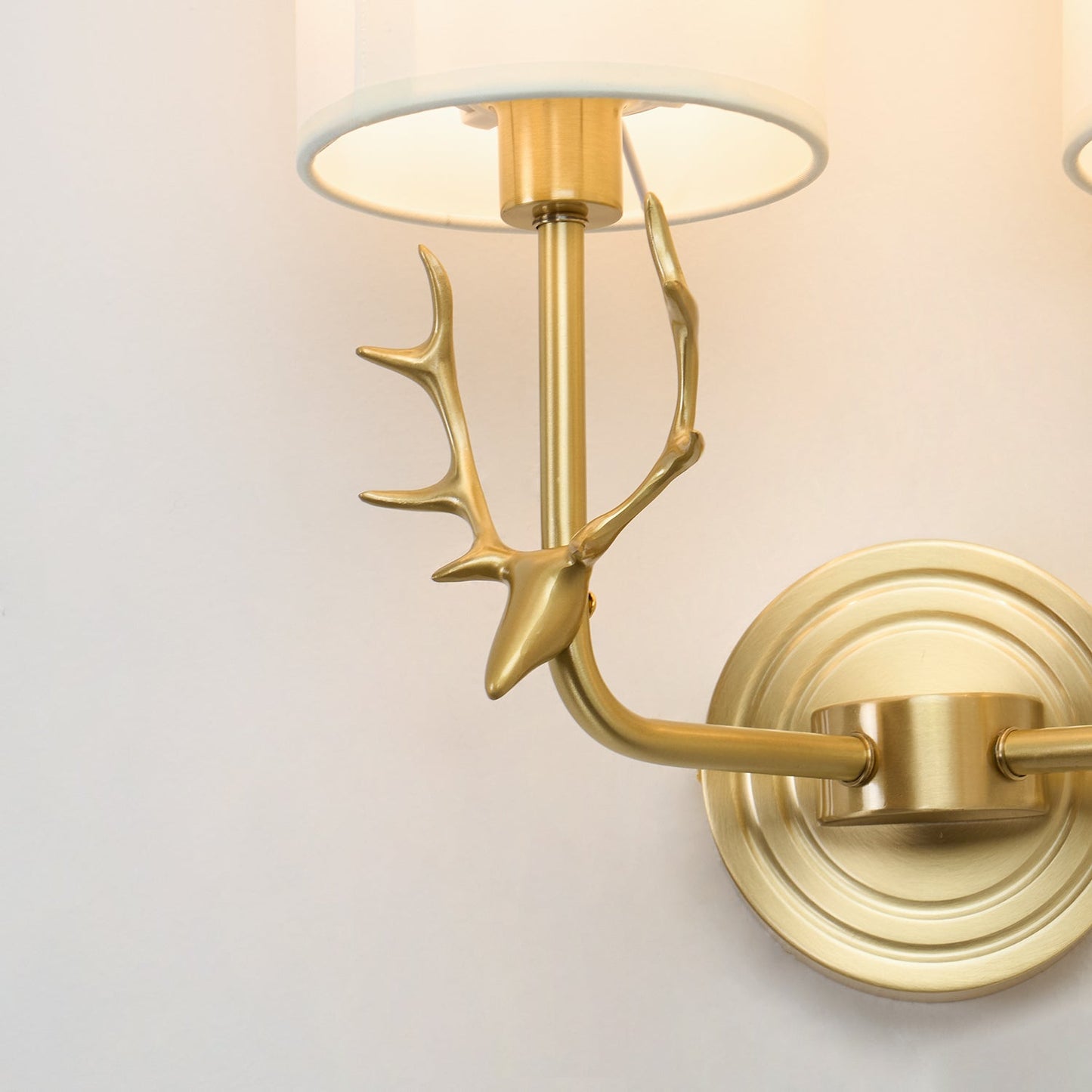 Deer Head Wall Light | Brass | Indoor Use