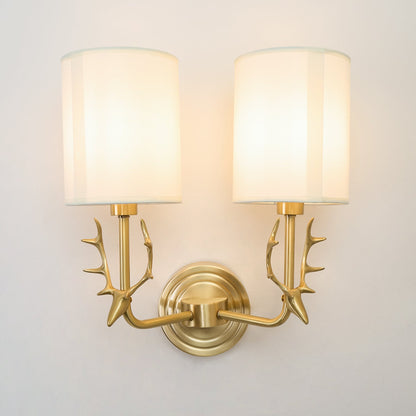 Deer Head Wall Light | Brass | Indoor Use