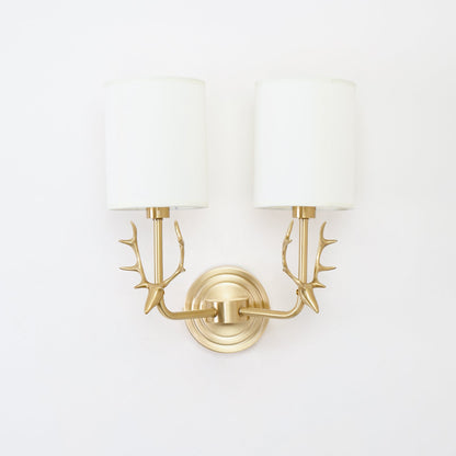 Deer Head Wall Light | Brass | Indoor Use