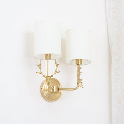 Deer Head Wall Light | Brass | Indoor Use