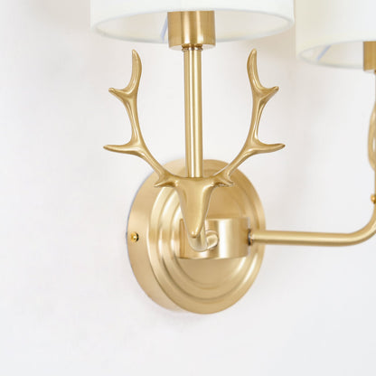 Deer Head Wall Light | Brass | Indoor Use