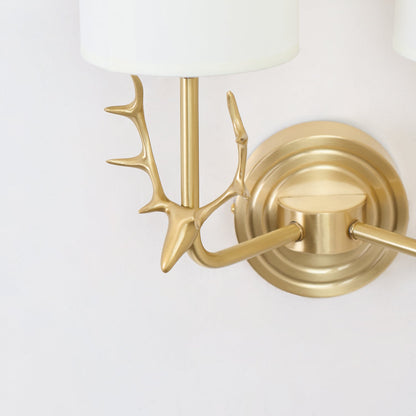 Deer Head Wall Light | Brass | Indoor Use