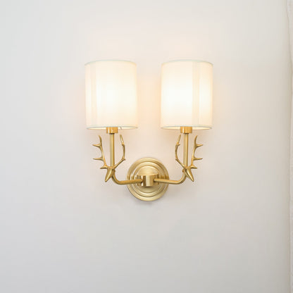 Deer Head Wall Light | Brass | Indoor Use
