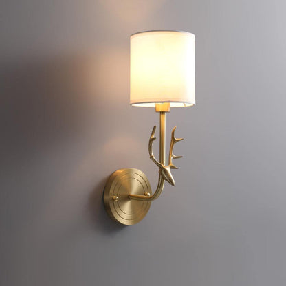 Deer Head Wall Light | Brass | Indoor Use