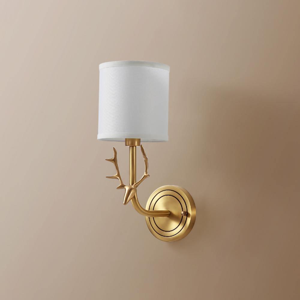 Deer Head Wall Light | Brass | Indoor Use