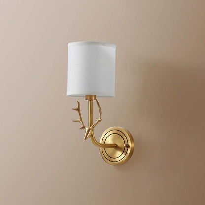 Deer Head Wall Light | Brass | Indoor Use