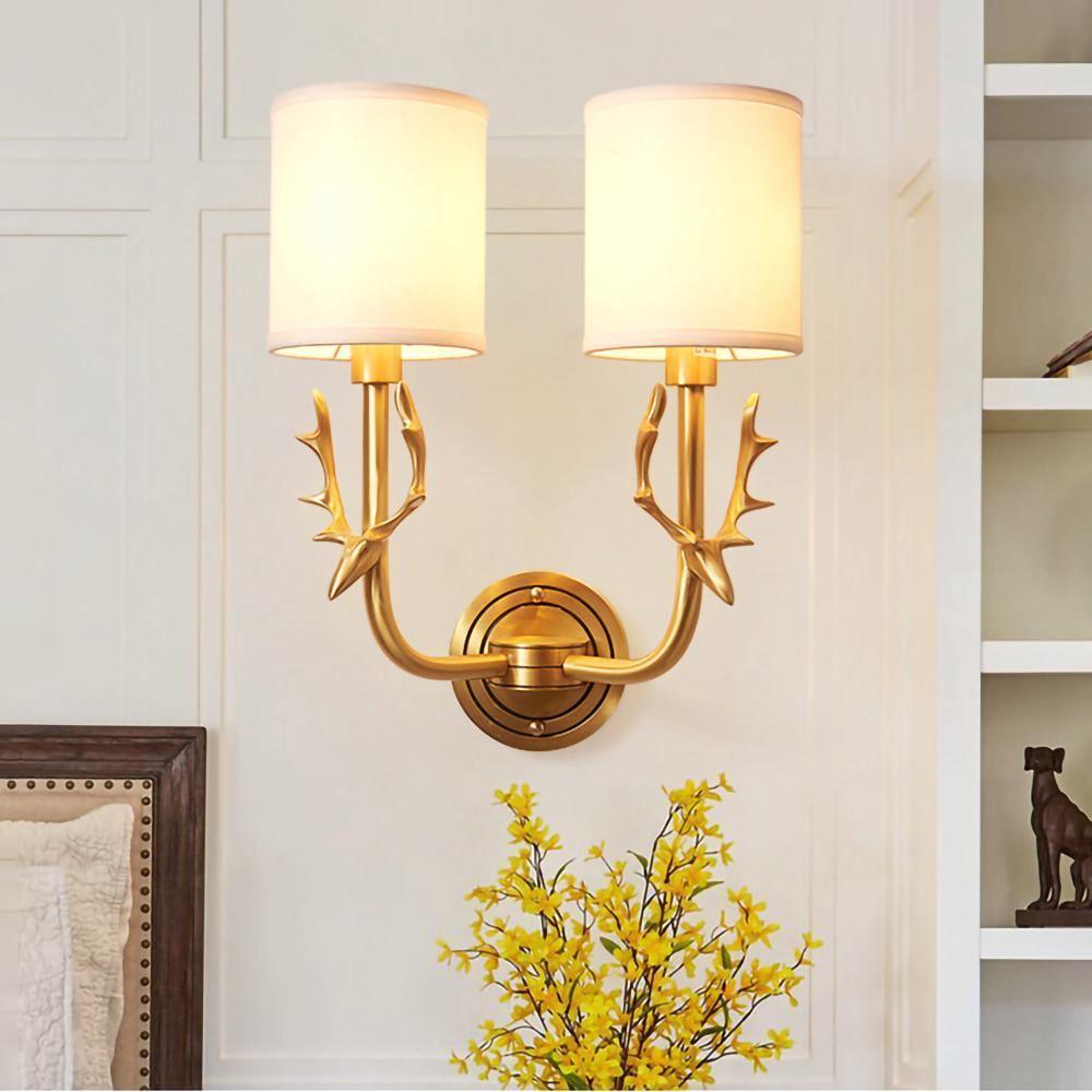 Deer Head Wall Light | Brass | Indoor Use