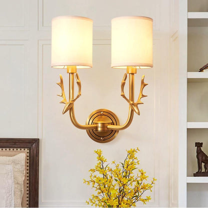 Deer Head Wall Light | Brass | Indoor Use