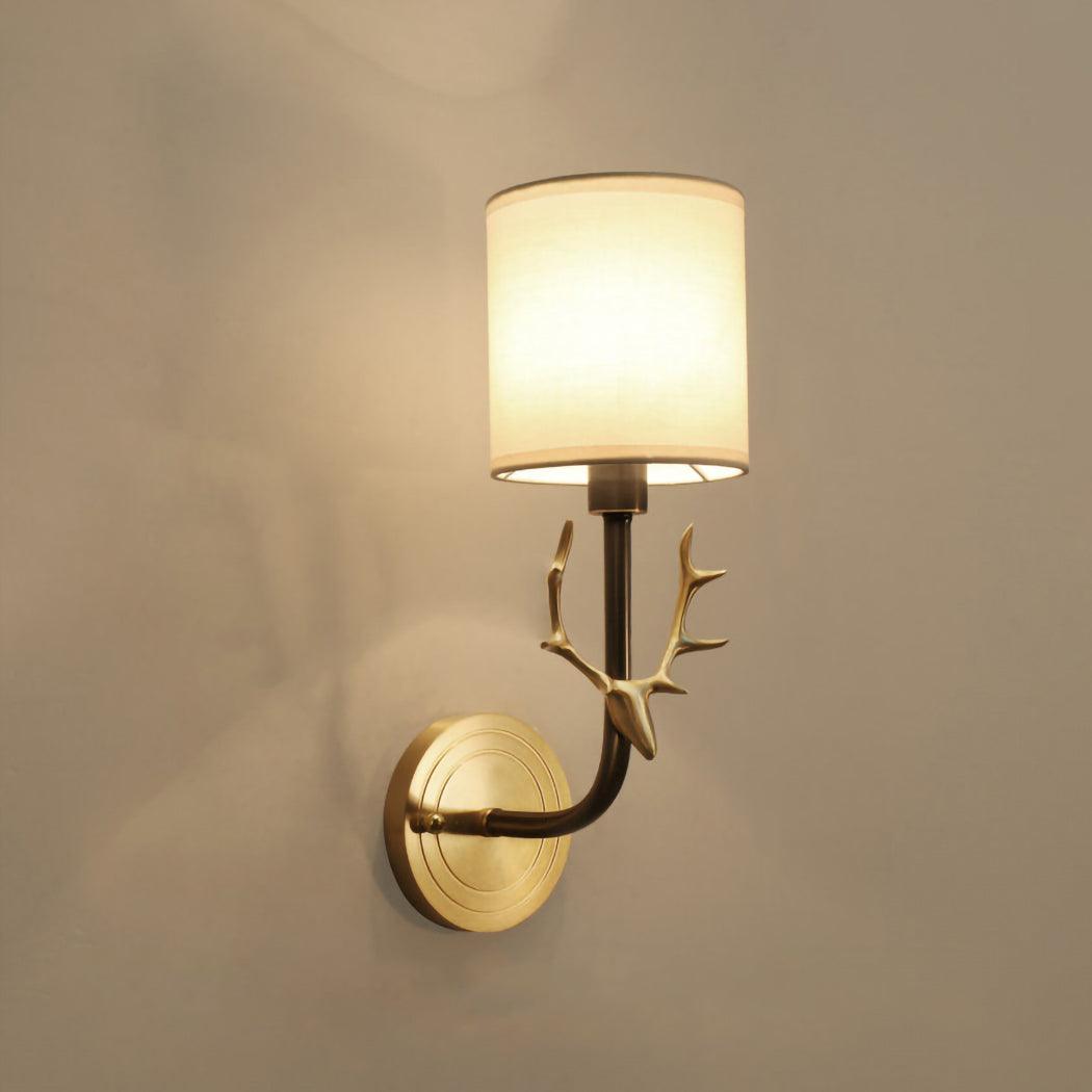 Deer Head Wall Light | Brass | Indoor Use