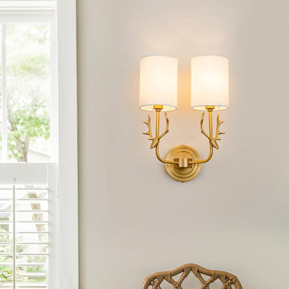 Deer Head Wall Light | Brass | Indoor Use