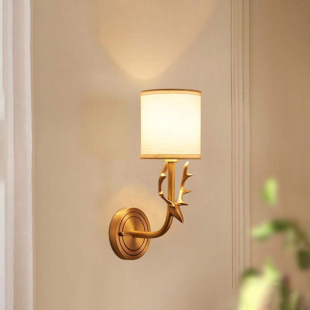 Deer Head Wall Light | Brass | Indoor Use