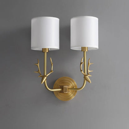 Deer Head Wall Light | Brass | Indoor Use