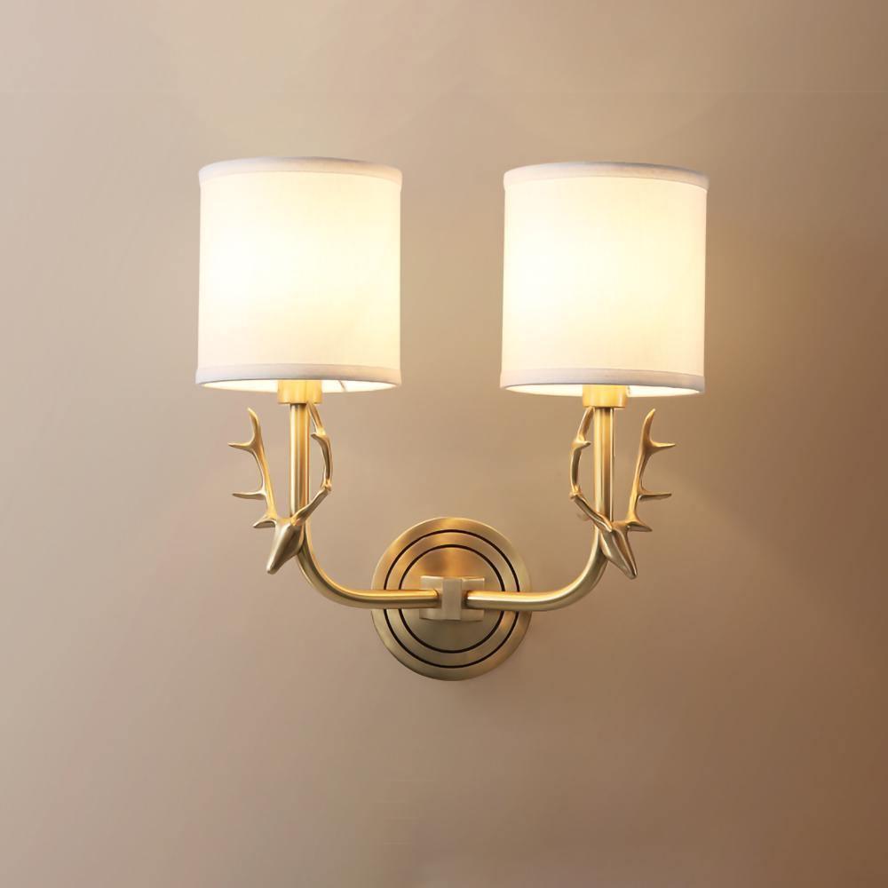 Deer Head Wall Light | Brass | Indoor Use