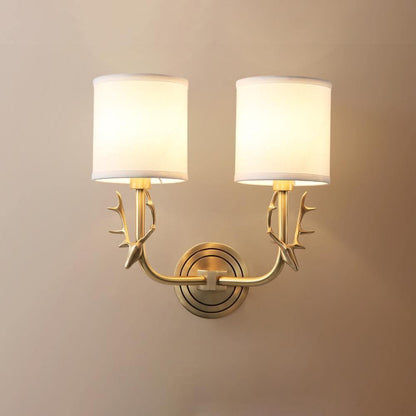 Deer Head Wall Light | Brass | Indoor Use