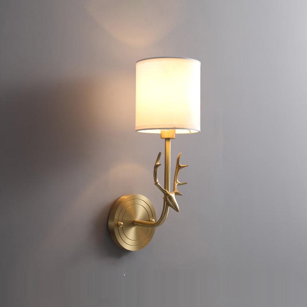 Deer Head Wall Light | Brass | Indoor Use