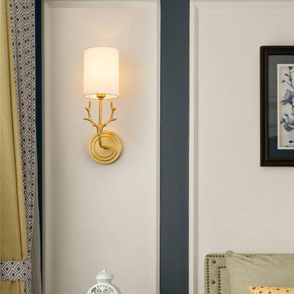 Deer Head Wall Light | Brass | Indoor Use