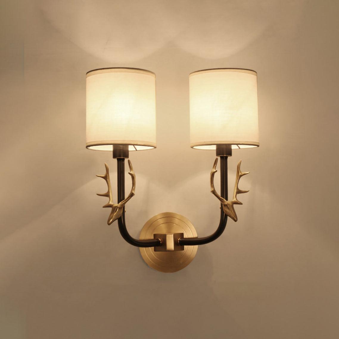 Deer Head Wall Light | Brass | Indoor Use