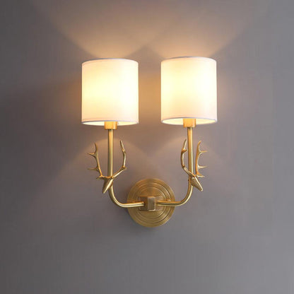 Deer Head Wall Light | Brass | Indoor Use