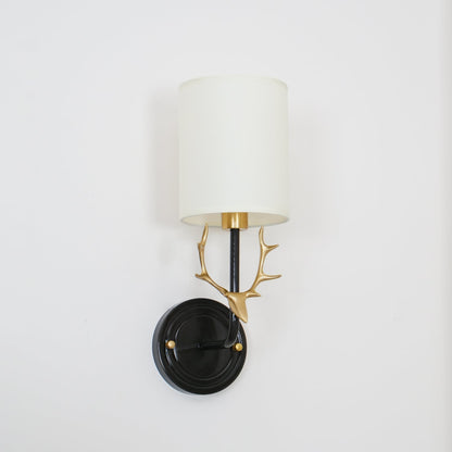 Deer Head Wall Light | Brass | Indoor Use