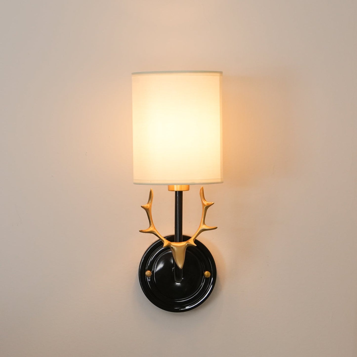 Deer Head Wall Light | Brass | Indoor Use