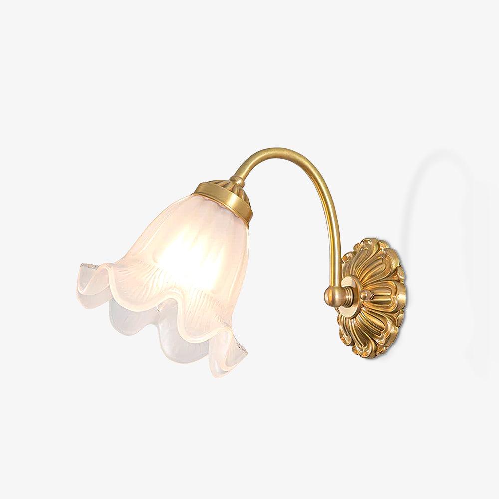 Brass Sconce | Floral Design | Set of 2