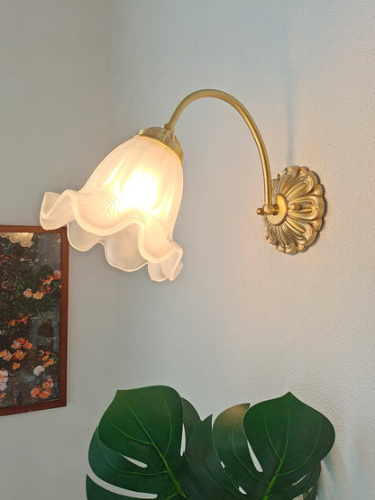 Brass Sconce | Floral Design | Set of 2