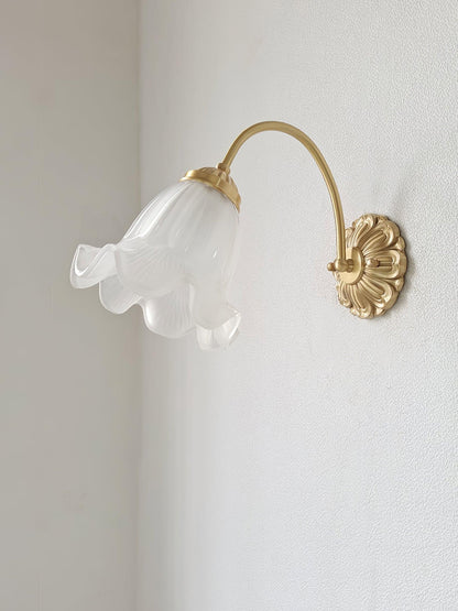 Brass Sconce | Floral Design | Set of 2
