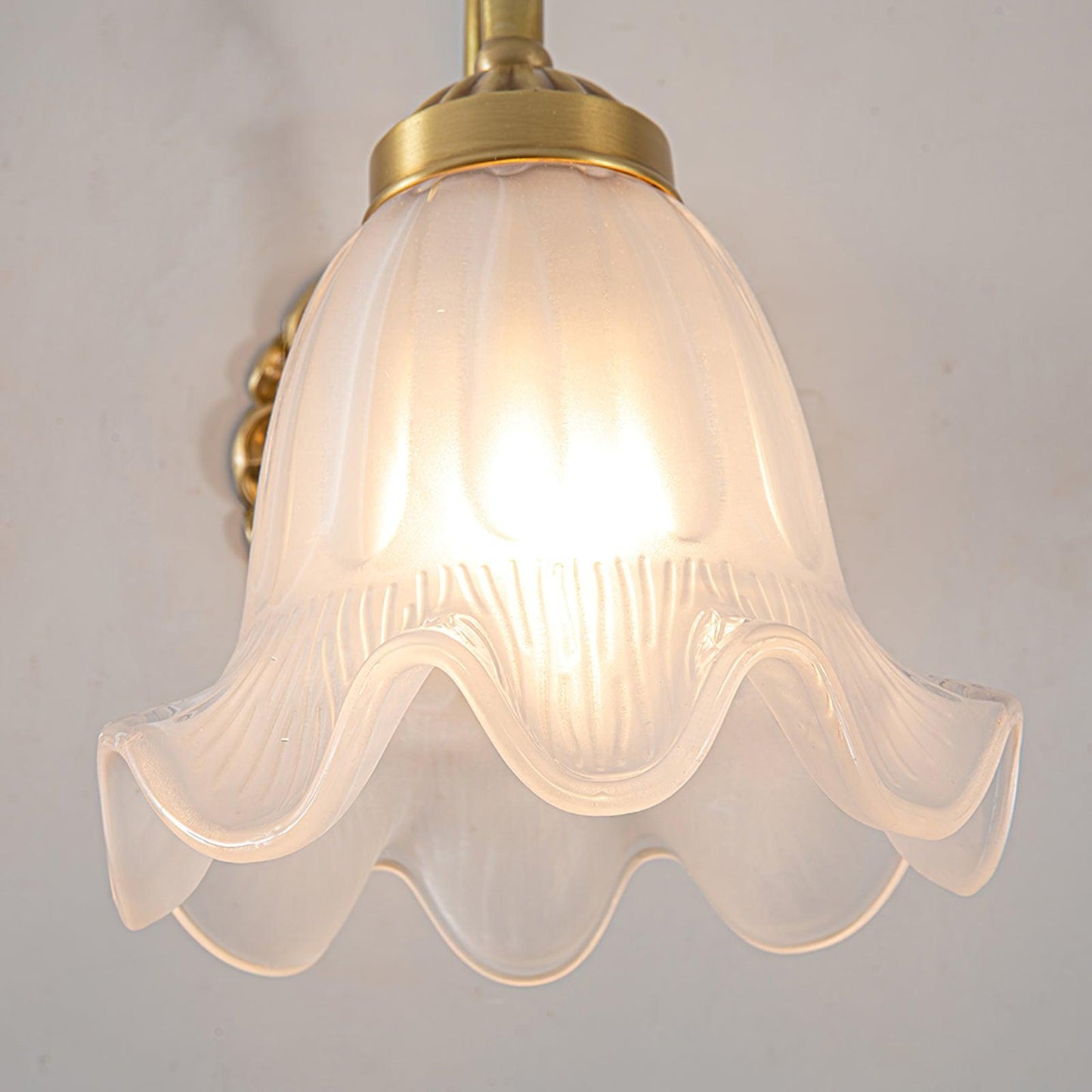 Brass Sconce | Floral Design | Set of 2