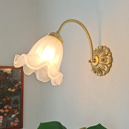 Brass Sconce | Floral Design | Set of 2
