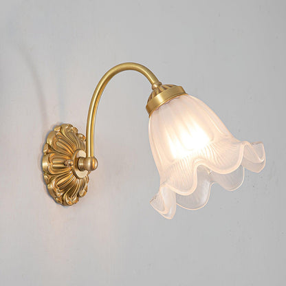Brass Sconce | Floral Design | Set of 2