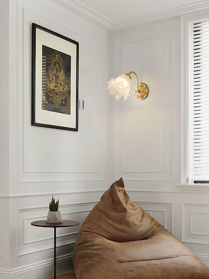 Brass Sconce | Floral Design | Set of 2
