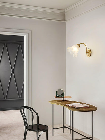 Brass Sconce | Floral Design | Set of 2