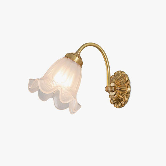Brass Sconce | Floral Design | Set of 2