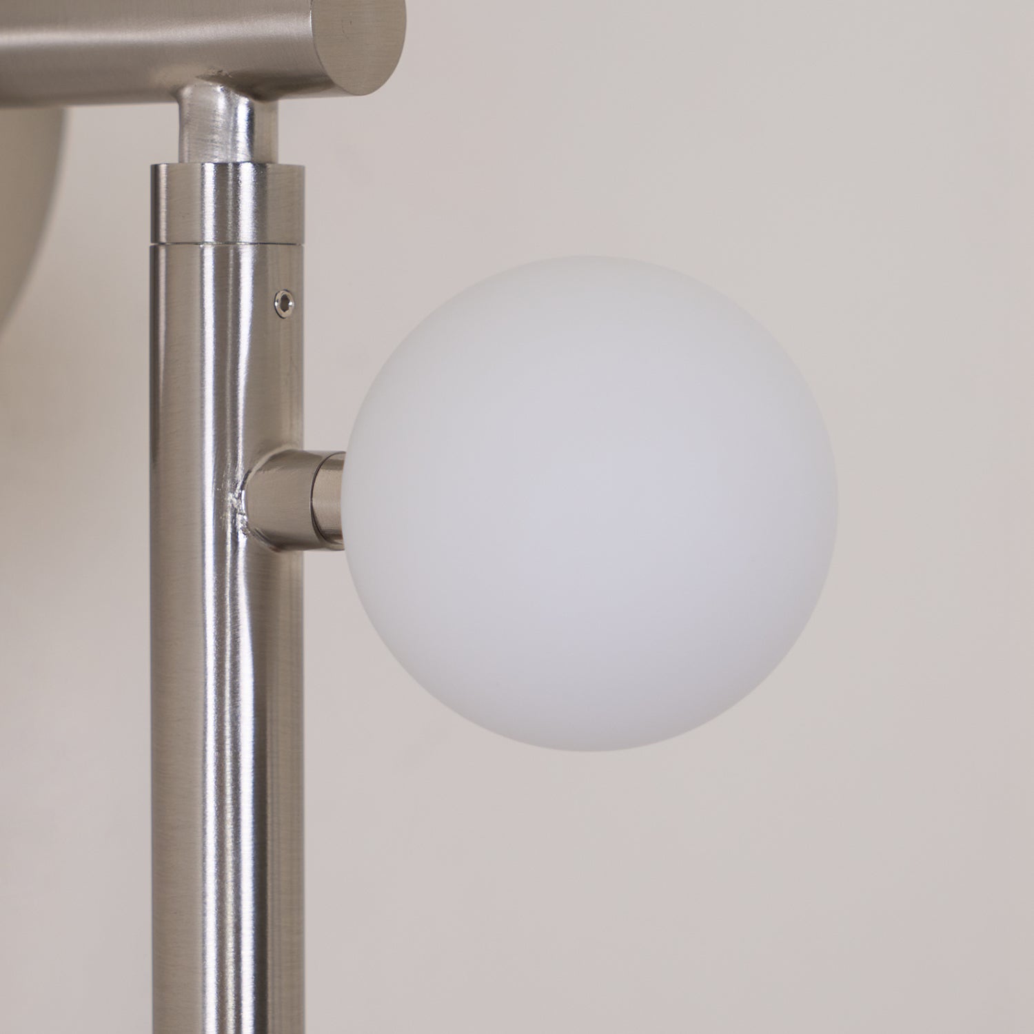 Brass Glass Tube Plug-in Wall Lamp | Brass & Glass | White