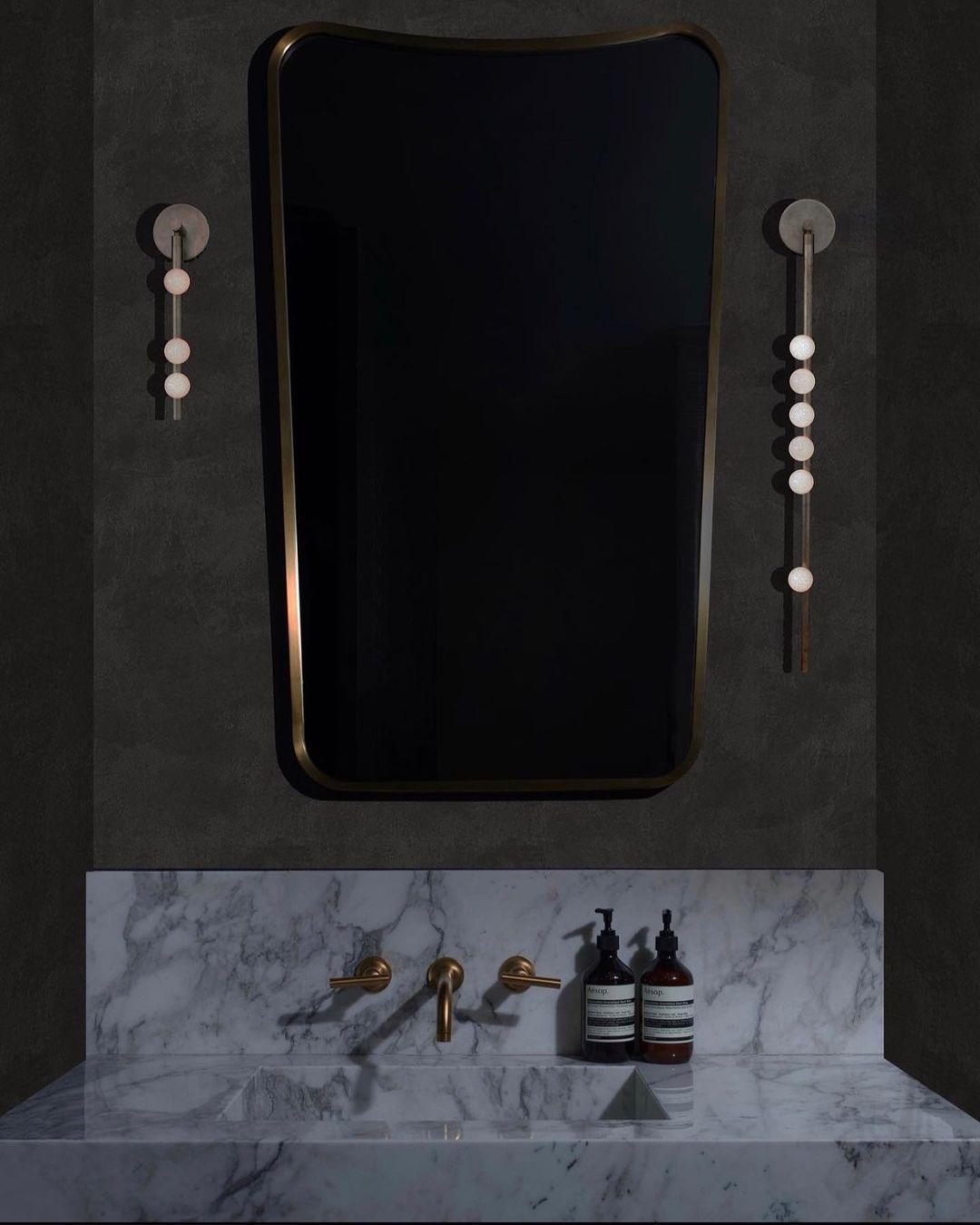 Brass Glass Tube Plug-in Wall Lamp | Brass & Glass | White