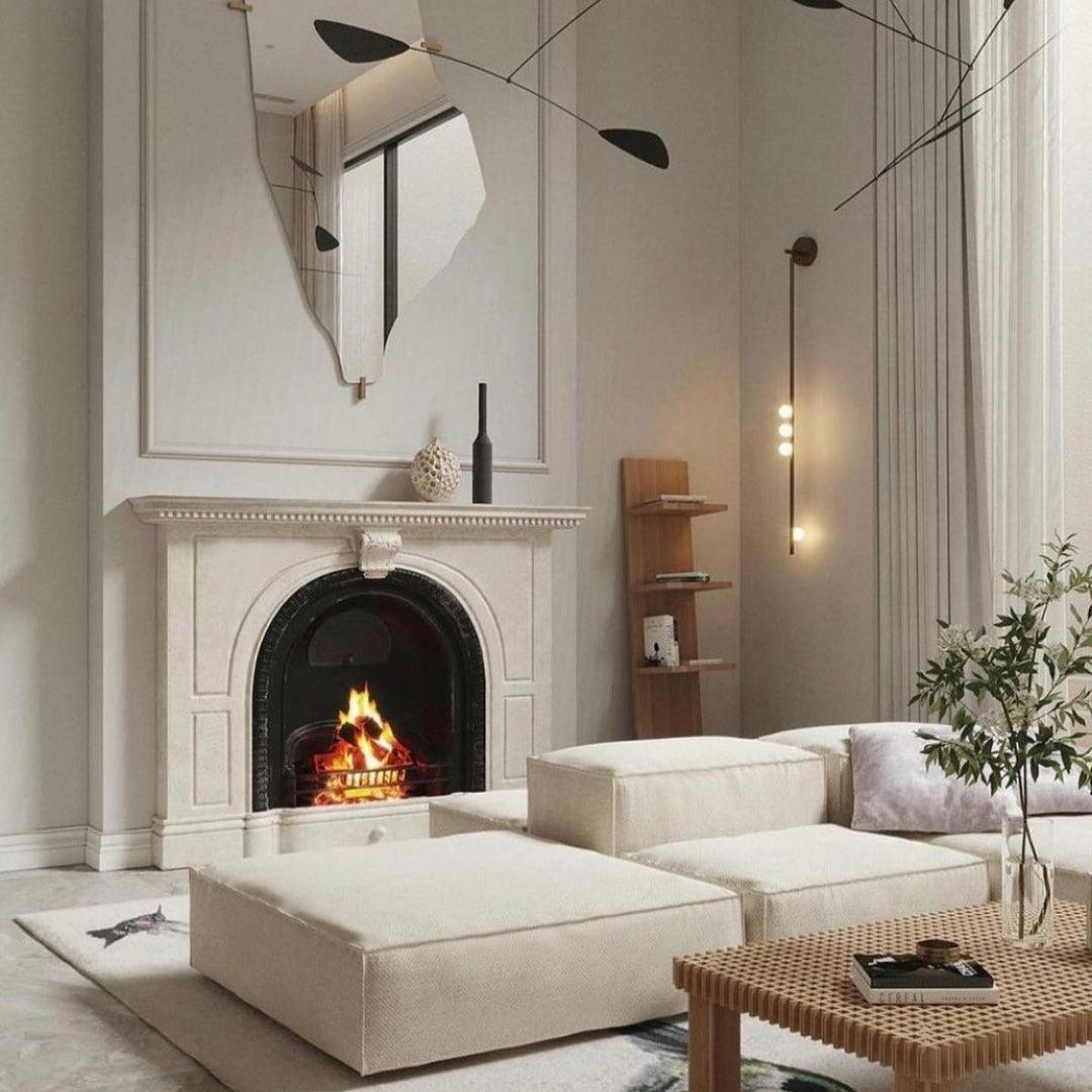 Brass Glass Tube Plug-in Wall Lamp | Brass & Glass | White