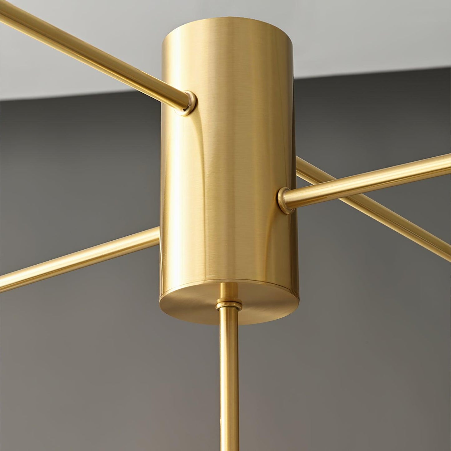 Brass Ceiling Lamp | Glass & Brass | Gold or Black Finish
