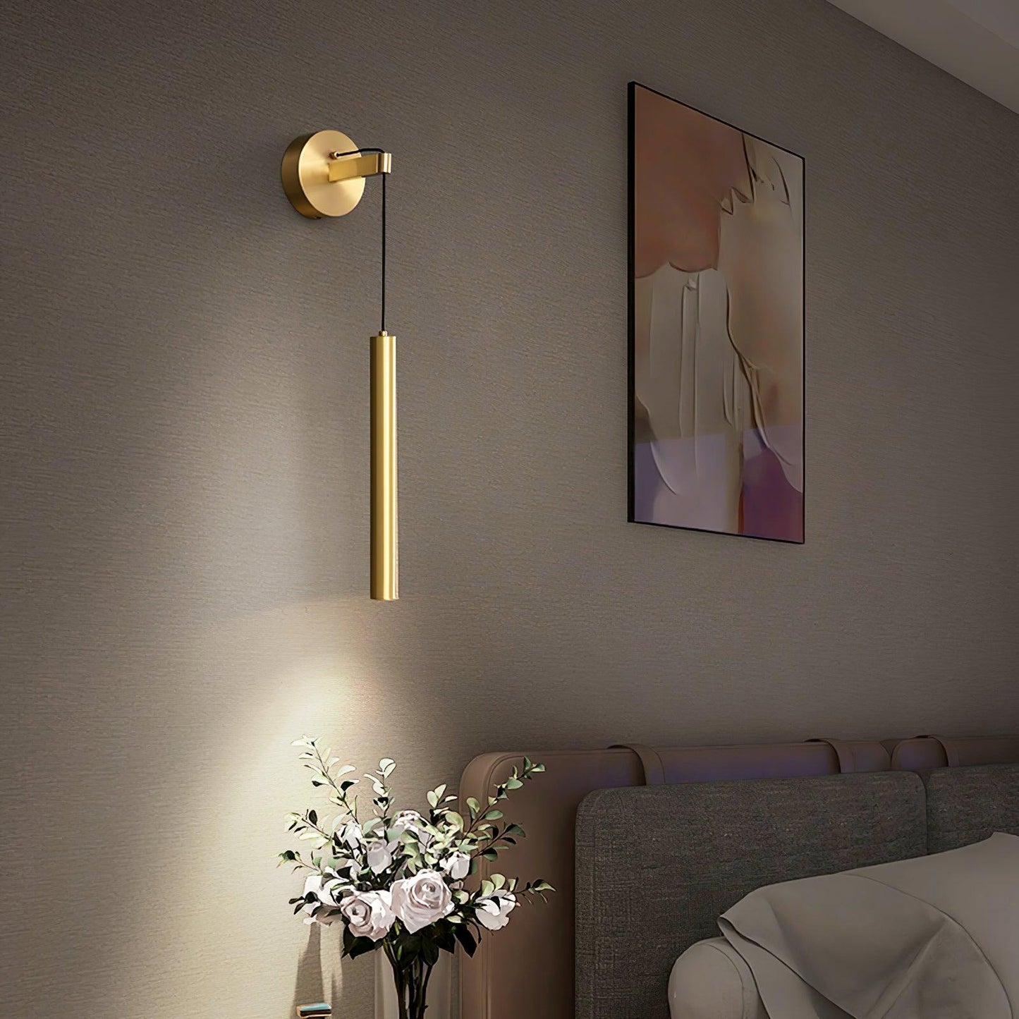 Brass Line Wall Light | Brass & Metal | Adjustable Dimming